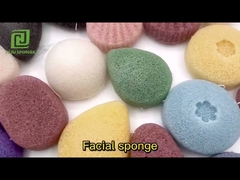 Rich Foam Facial Konjac Sponge For Cleansing Flutter Remove Stratum Corneum